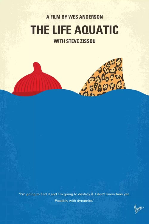 The Life Aquatic With Steve Zissou Minimal Movie Poster by Chungkong wall art