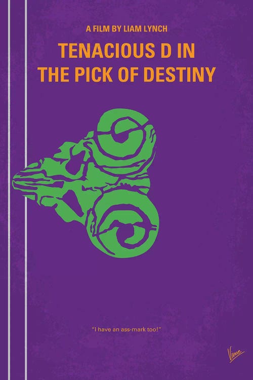 The Pick Of Destiny Minimal Movie Poster