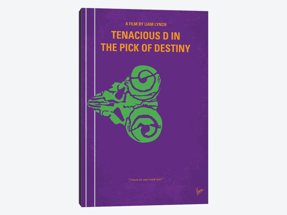 The Pick Of Destiny Minimal Movie Poster by Chungkong 1-piece Canvas Art Print