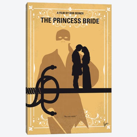 The Princess Bride Minimal Movie Poster Canvas Print #CKG1067} by Chungkong Canvas Art Print