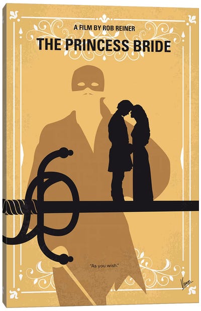 The Princess Bride Minimal Movie Poster Canvas Art Print - Couple Art