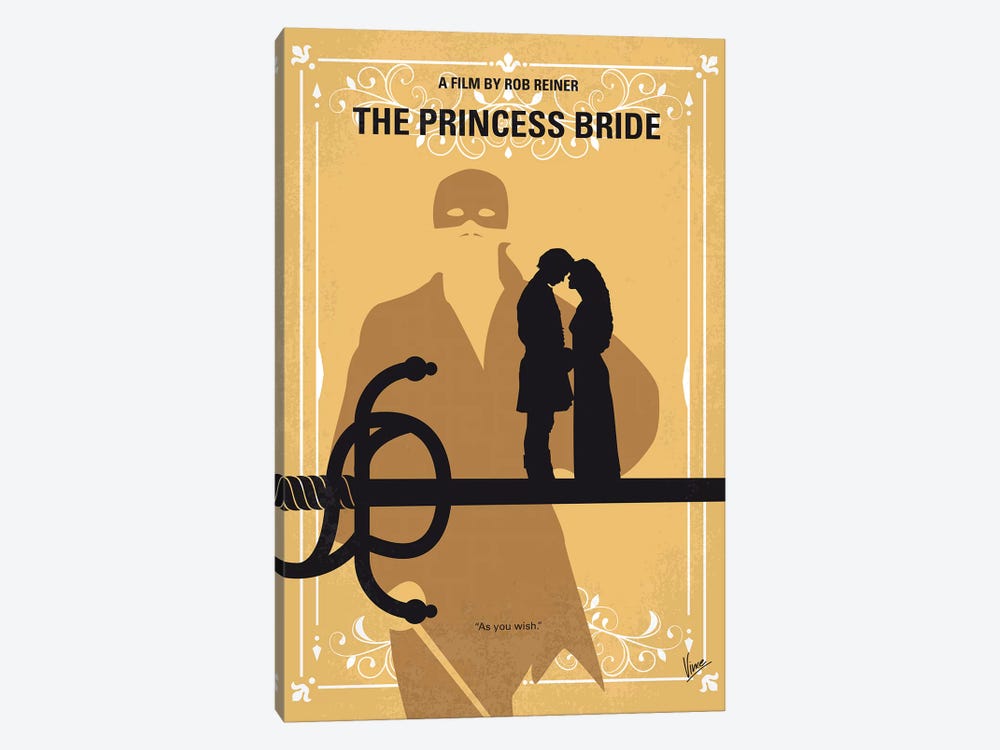 The Princess Bride Minimal Movie Poster 1-piece Canvas Art
