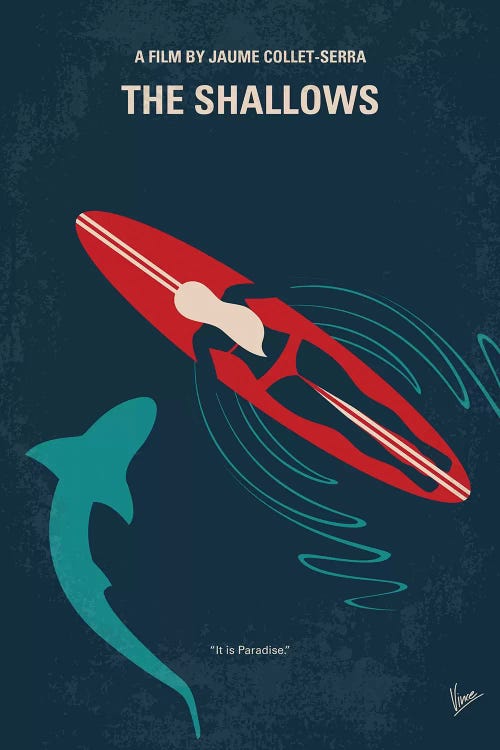 The Shallows Minimal Movie Poster by Chungkong wall art