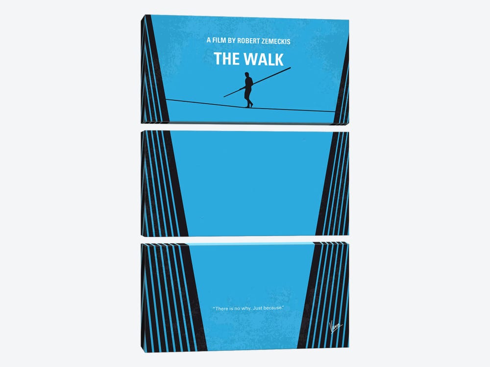 The Walk Minimal Movie Poster by Chungkong 3-piece Canvas Wall Art