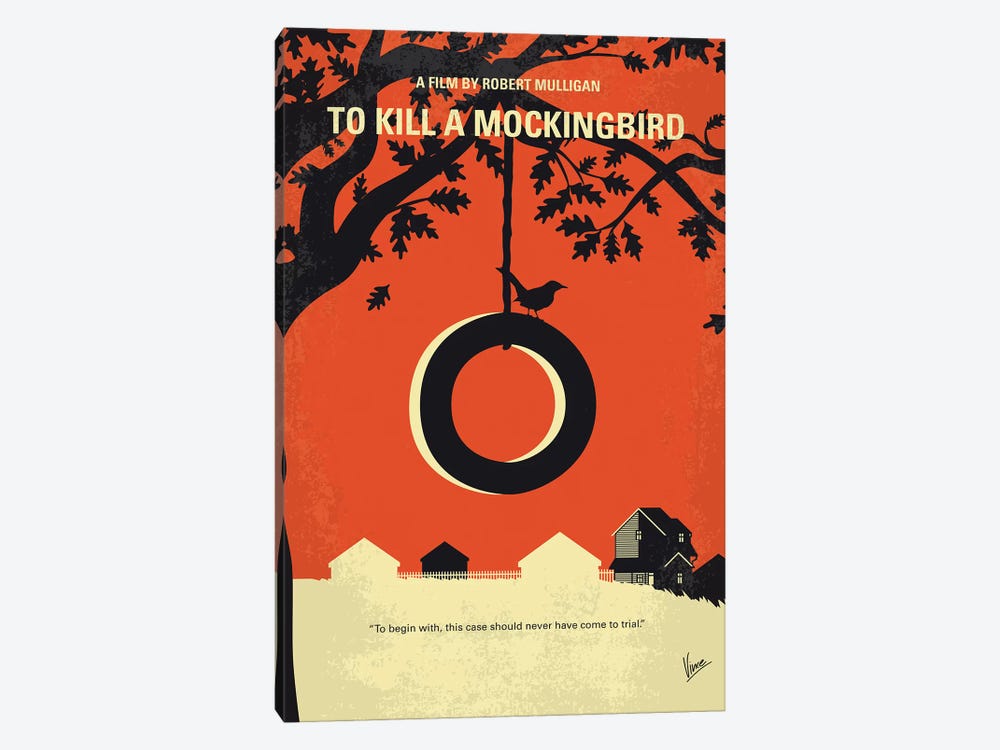 To Kill A Mockingbird Minimal Movie Poster by Chungkong 1-piece Canvas Print