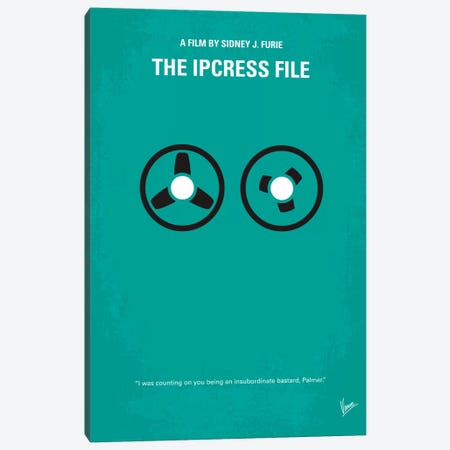 The Ipcress File Minimal Movie Poster Canvas Print #CKG107} by Chungkong Canvas Print