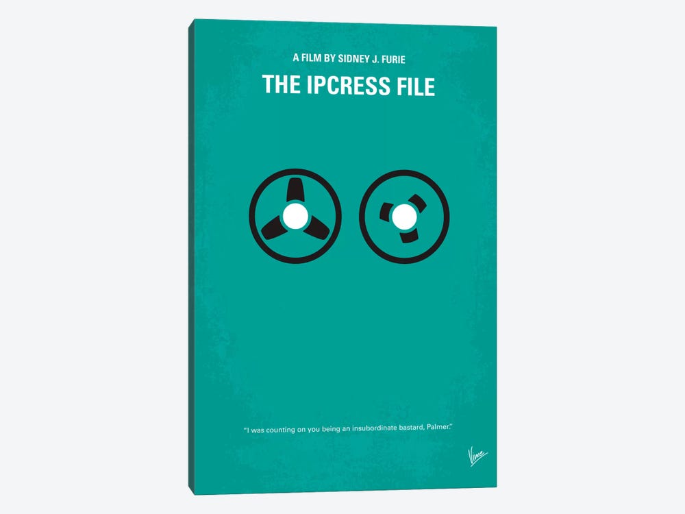 The Ipcress File Minimal Movie Poster by Chungkong 1-piece Canvas Art Print