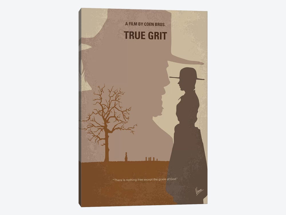 True Grit Minimal Movie Poster by Chungkong 1-piece Art Print