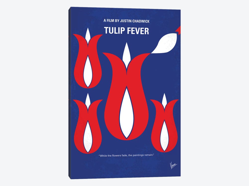 Tulip Fever Minimal Movie Poster by Chungkong 1-piece Canvas Wall Art