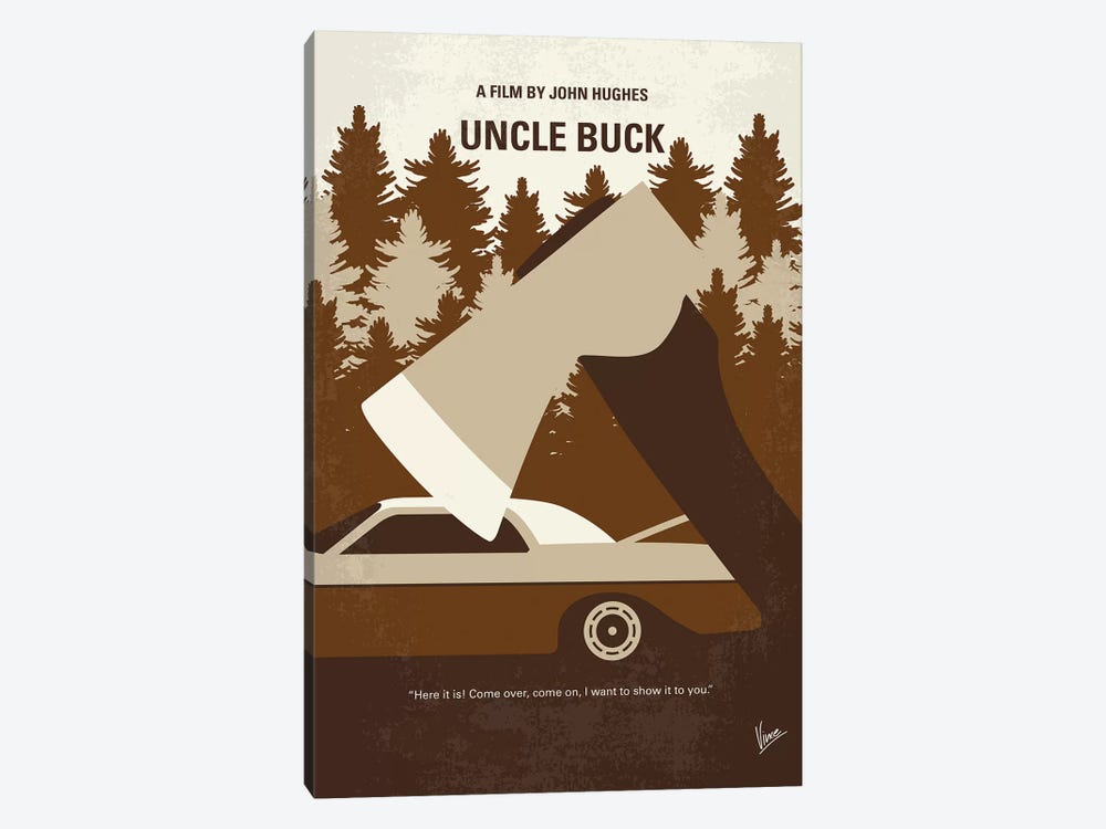 Uncle Buck Minimal Movie Poster by Chungkong 1-piece Canvas Print