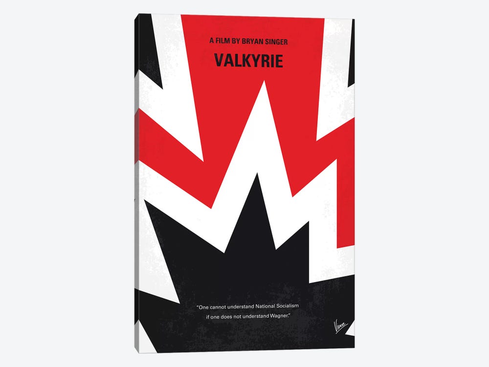 Valkyrie Minimal Movie Poster by Chungkong 1-piece Canvas Art