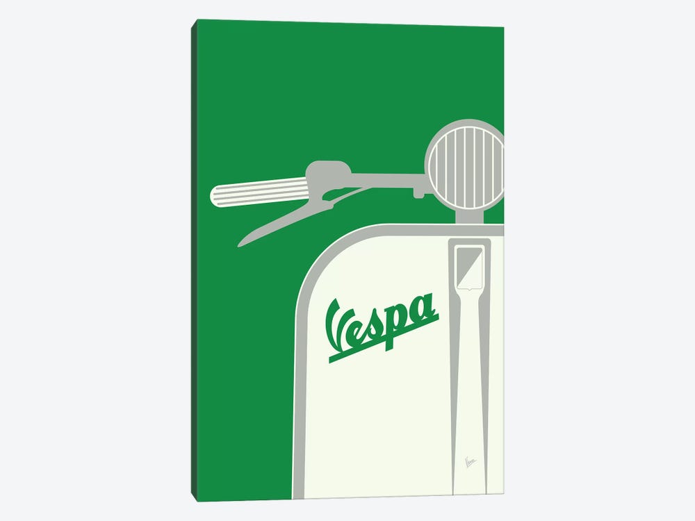 Vespa From Italy With Love Green by Chungkong 1-piece Art Print