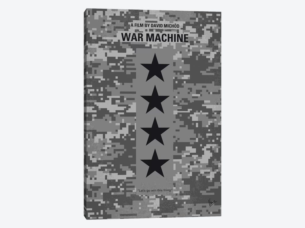 War Machine Minimal Movie Poster by Chungkong 1-piece Canvas Art