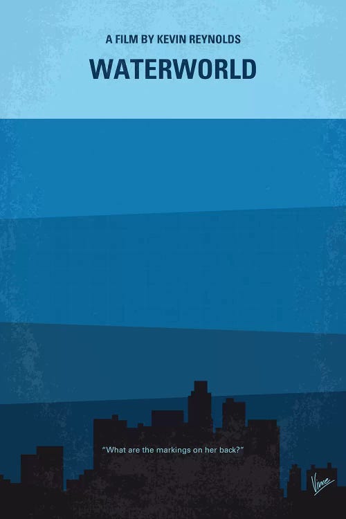 Waterworld Minimal Movie Poster