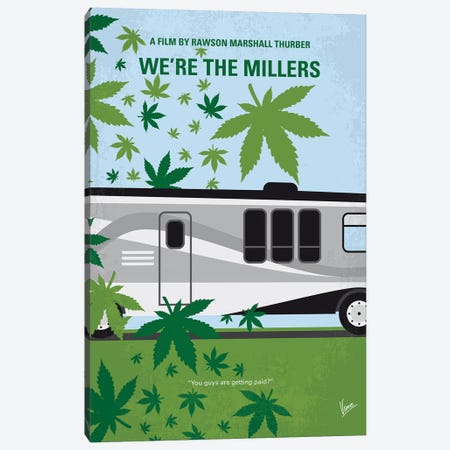 We're The Millers Minimal Movie Poster Canvas Print #CKG1093} by Chungkong Art Print