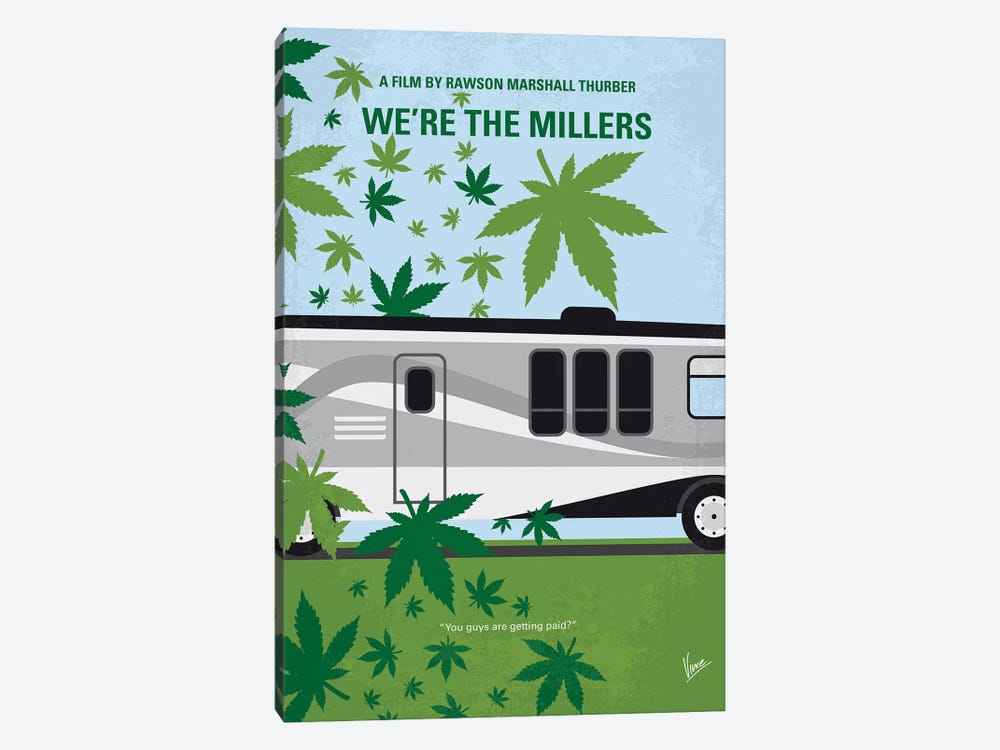 We're The Millers Minimal Movie Poster by Chungkong 1-piece Canvas Art Print
