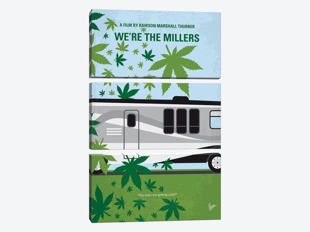 We're The Millers Minimal Movie Poster by Chungkong 3-piece Canvas Art Print