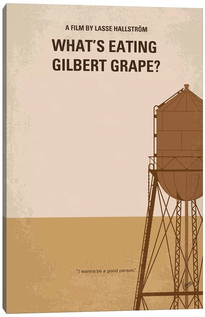What's Eating Gilbert Grape Minimal Movie Poster Canvas Art Print - Drama Movie Art