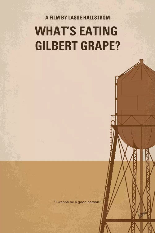 What's Eating Gilbert Grape Minimal Movie Poster by Chungkong wall art