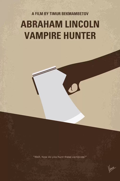 Abraham Lincoln Vampire Hunter Minimal Movie Poster