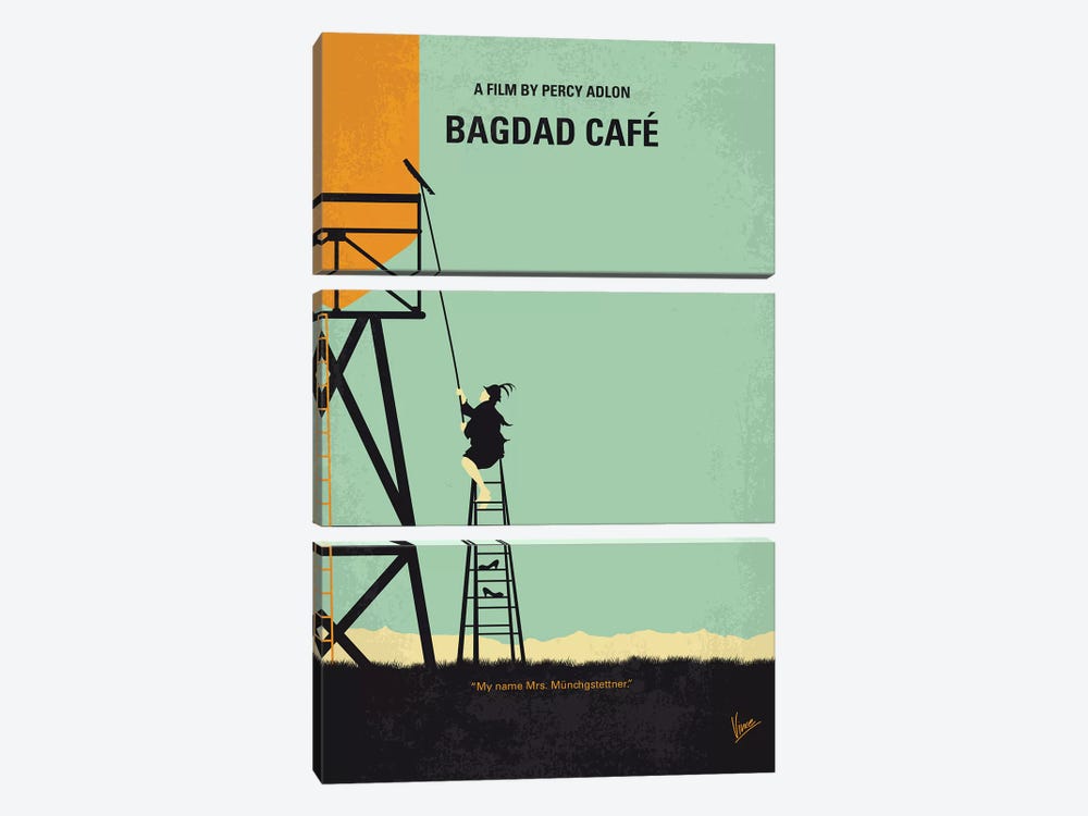 Bagdad Cafe Minimal Movie Poster by Chungkong 3-piece Art Print
