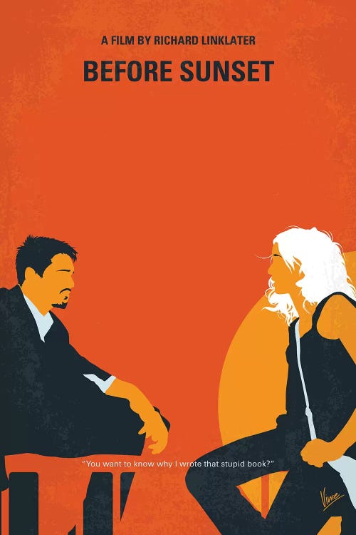 Before Sunset Minimal Movie Poster