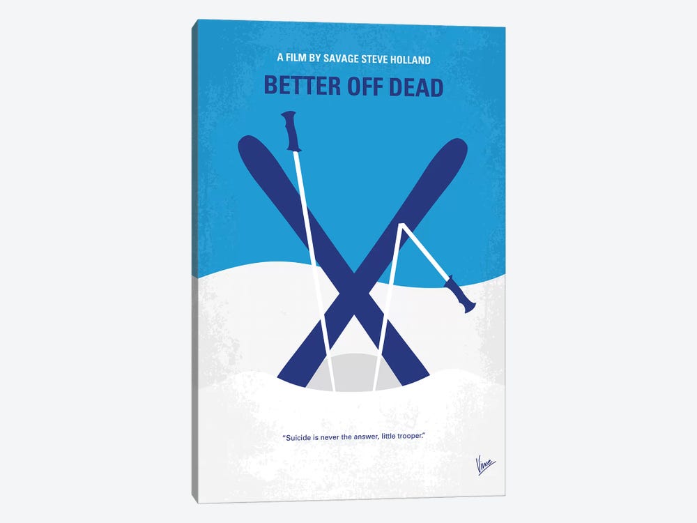 Better Off Dead Minimal Movie Poster by Chungkong 1-piece Art Print