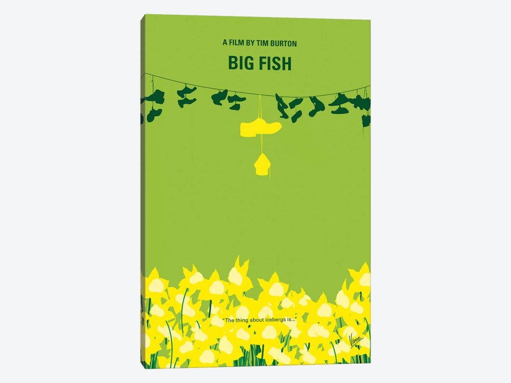 Big Fish Minimal Movie Poster by Chungkong 1-piece Canvas Artwork