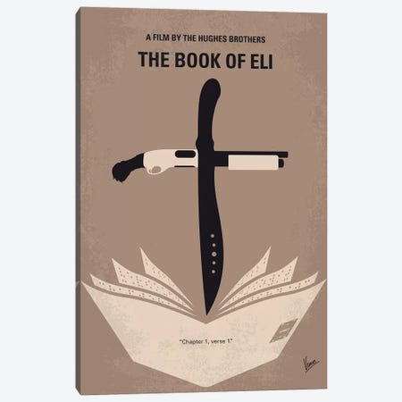 Book Of Eli Minimal Movie Poster Canvas Print #CKG1113} by Chungkong Canvas Wall Art
