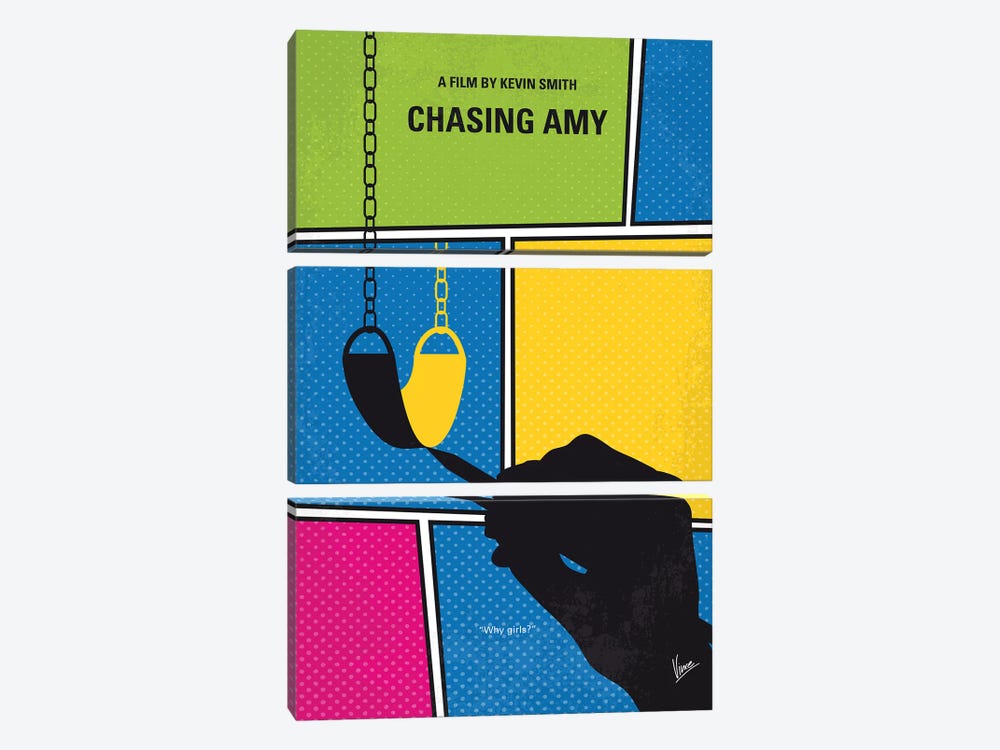 Chasing Amy Minimal Movie Poster by Chungkong 3-piece Art Print