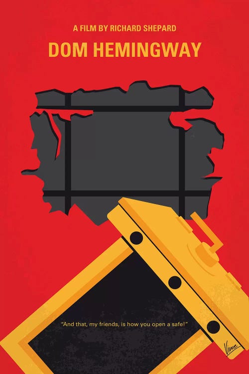 Dom Hemingway Minimal Movie Poster