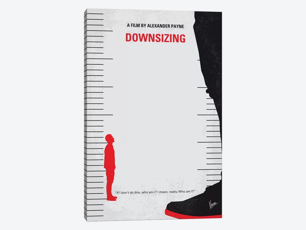 Downsizing Minimal Movie Poster by Chungkong 1-piece Canvas Artwork