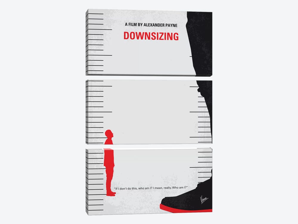 Downsizing Minimal Movie Poster by Chungkong 3-piece Canvas Wall Art