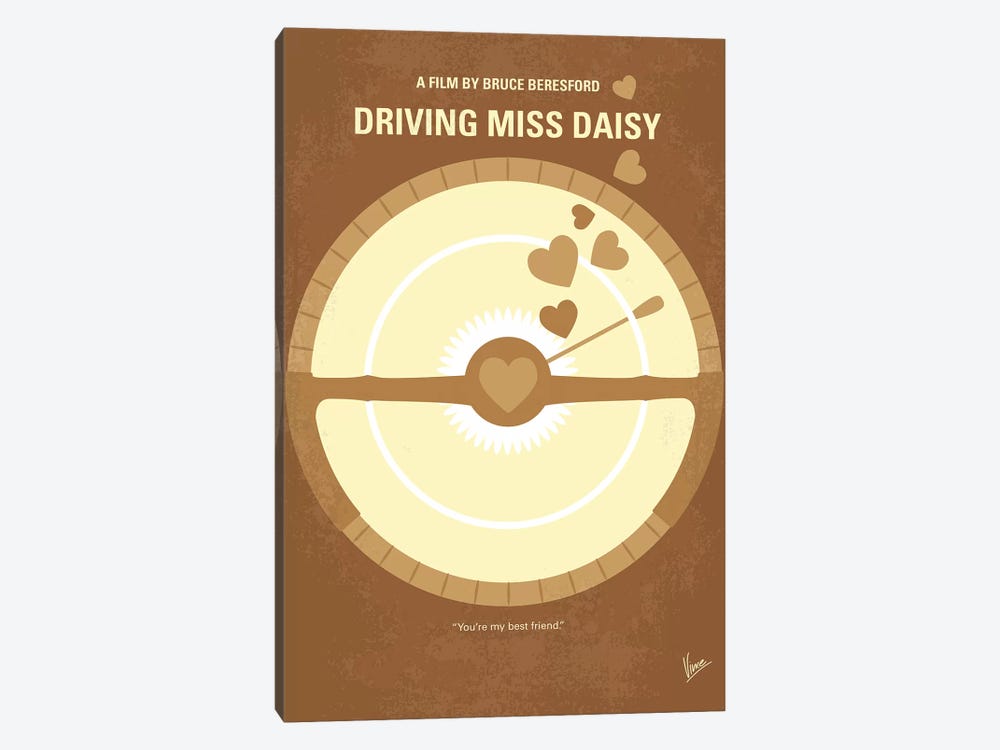 Driving Miss Daisy Minimal Movie Poster by Chungkong 1-piece Art Print