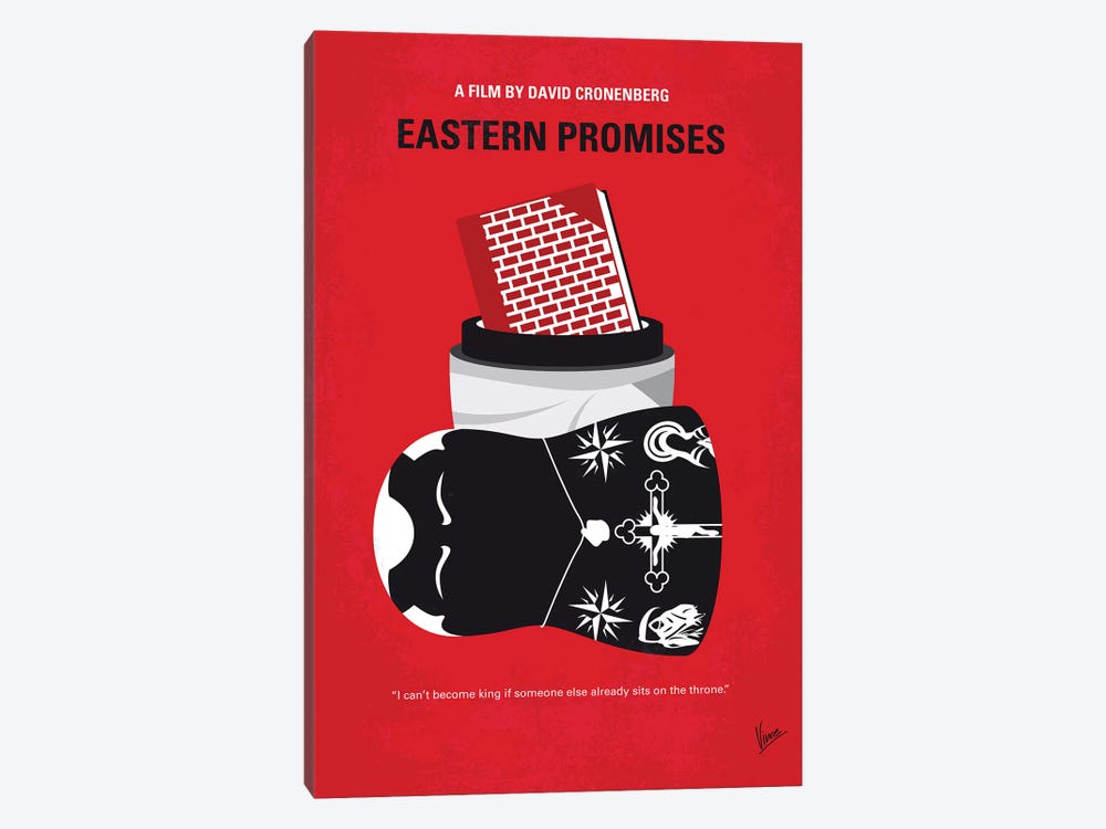 Eastern Promises Minimal Movie Poster by Chungkong 1-piece Canvas Art