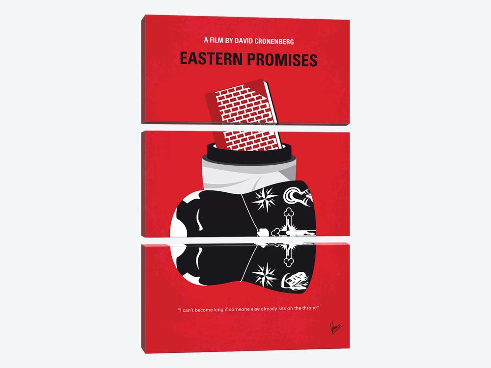 Eastern Promises Minimal Movie Poster by Chungkong 3-piece Canvas Artwork