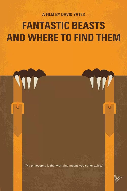 Fantastic Beasts And Where To Find Them Minimal Movie Poster