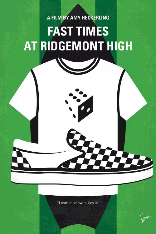 Fast Times At Ridgemont High Minimal Movie Poster