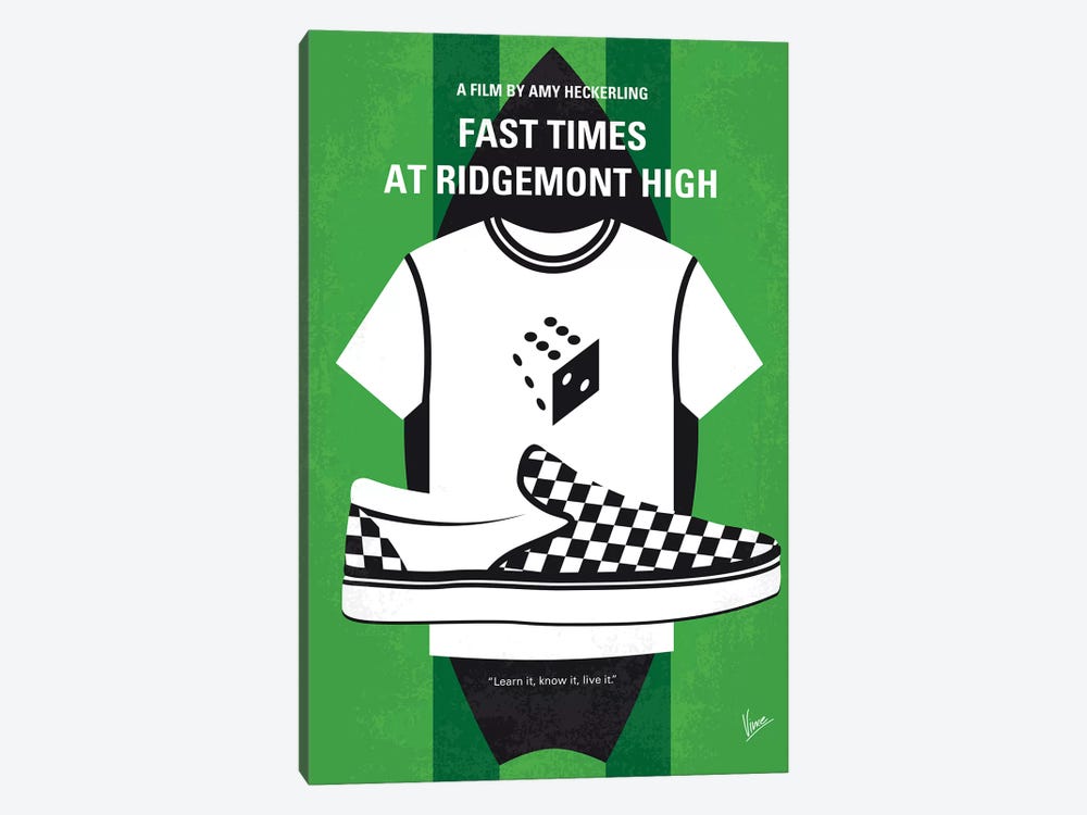 Fast Times At Ridgemont High Minimal Movie Poster by Chungkong 1-piece Canvas Art