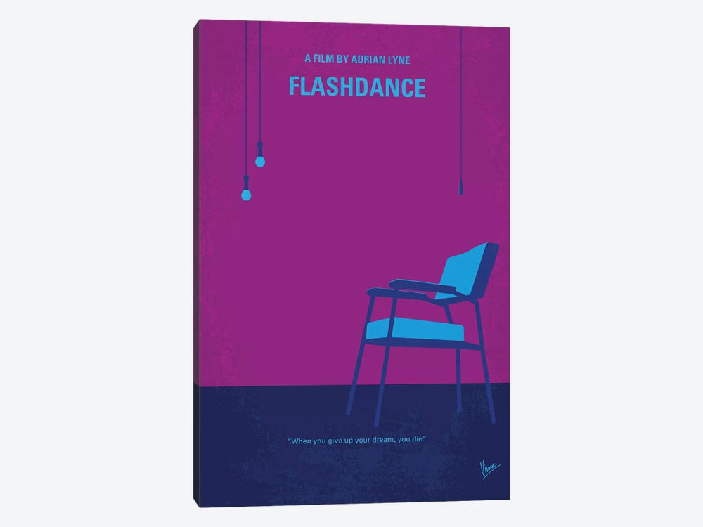 Flashdance Minimal Movie Poster by Chungkong 1-piece Art Print