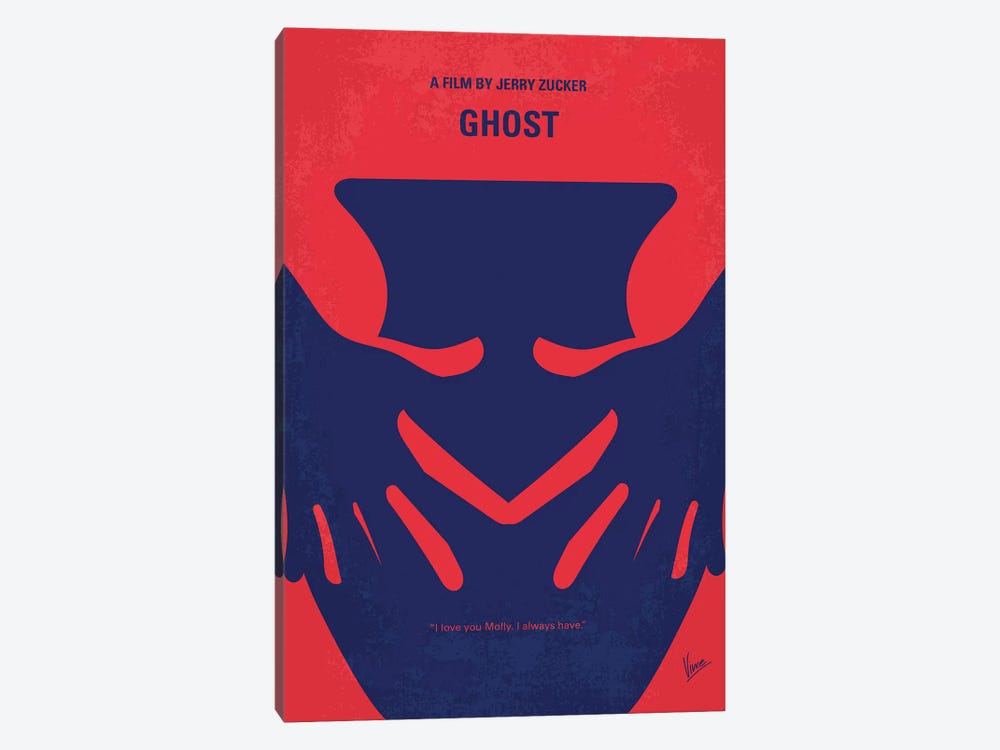 Ghost Minimal Movie Poster by Chungkong 1-piece Canvas Art