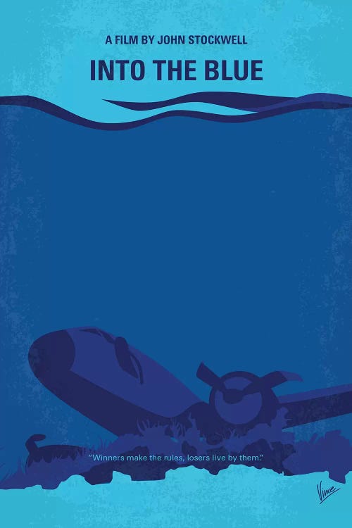 Into The Blue Minimal Movie Poster