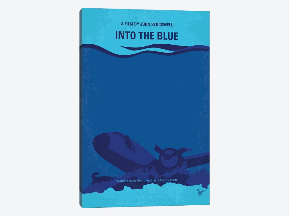 Into The Blue Minimal Movie Poster by Chungkong 1-piece Art Print