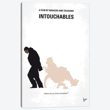 Intouchables Minimal Movie Poster Canvas Print #CKG1137} by Chungkong Canvas Art Print