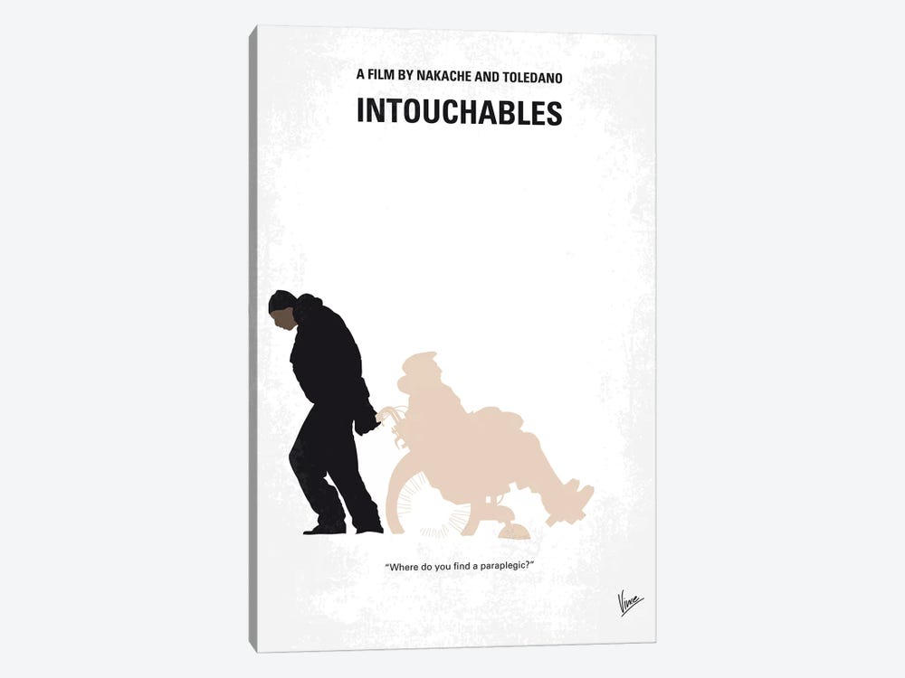 Intouchables Minimal Movie Poster by Chungkong 1-piece Canvas Artwork