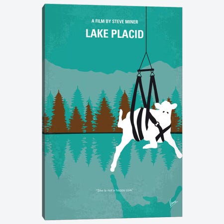 Lake Placid Minimal Movie Poster Canvas Print #CKG1143} by Chungkong Canvas Art Print