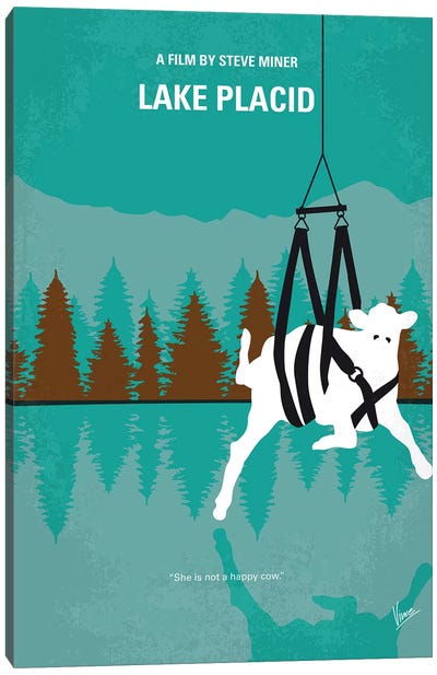 Lake Placid Minimal Movie Poster Canvas Art Print
