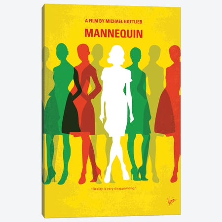 Mannequin Minimal Movie Poster Canvas Print #CKG1147} by Chungkong Canvas Wall Art