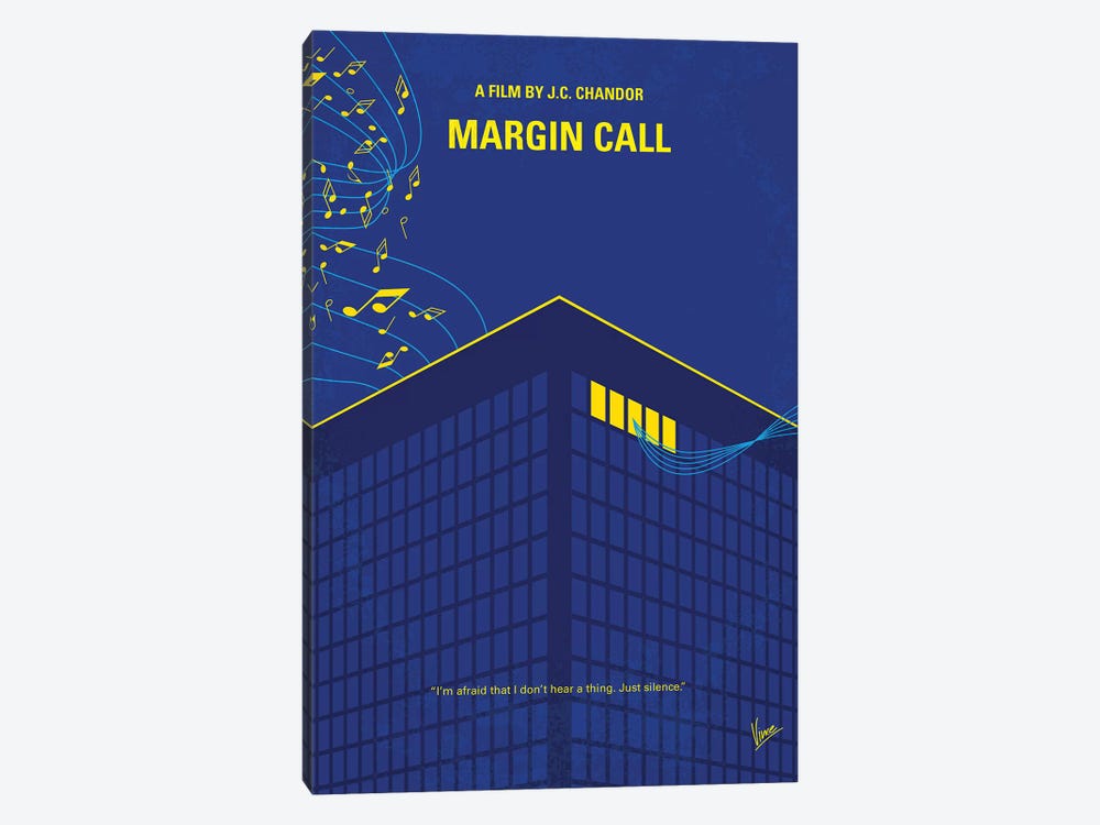 Margin Call Minimal Movie Poster 1-piece Canvas Artwork