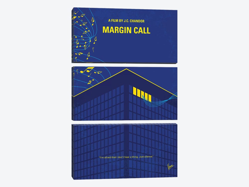 Margin Call Minimal Movie Poster by Chungkong 3-piece Canvas Artwork